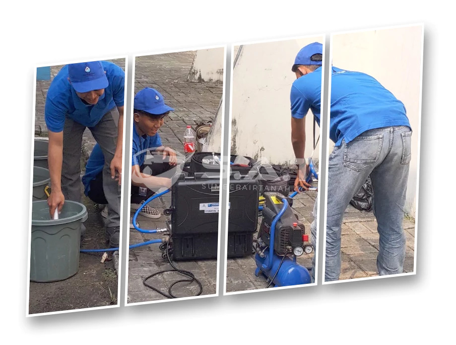 Flushing pipa air berkarat dan berkerak